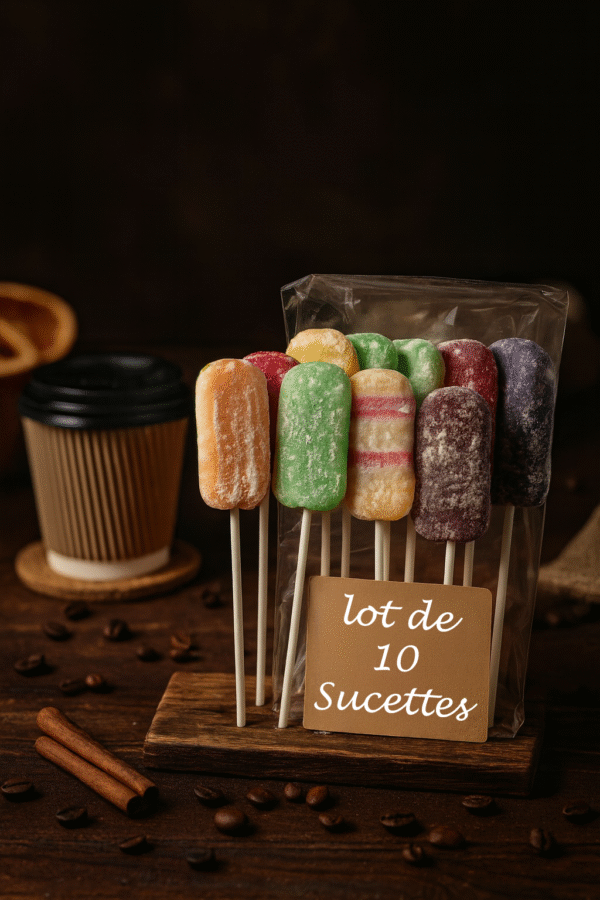 lot de 10 sucettes attrapes